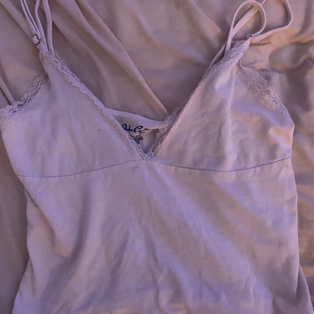 Brandy Melville white lace cami